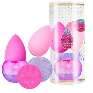 Beauty Blender DiscGlow Inferno Essentials 5 Piece Pink Set Limited Edition New